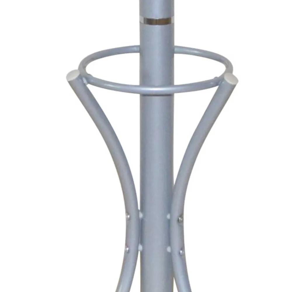 Wohnen Garderobenständer in Alufarben Metall - Loisava