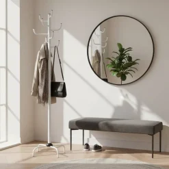 Wohnen Kleiderständer|Bürogarderoben*Garderobenständer Julius in Weiß