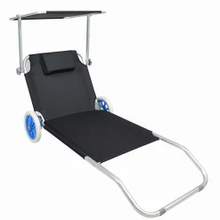 Wohnen Garten & Strand Roll-Liege mit Dach - Locoro