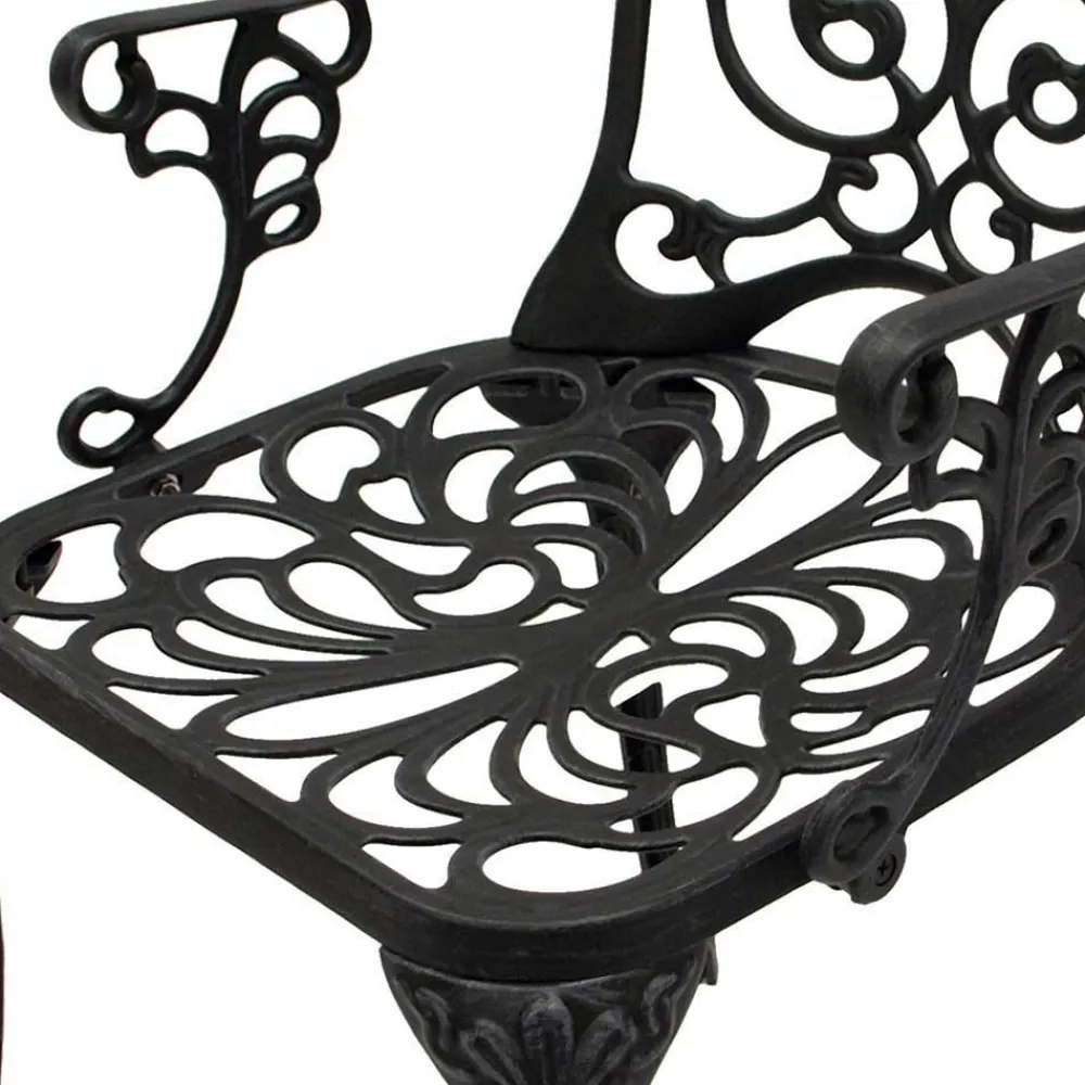 Wohnen Vintage Möbel|Terrassenmöbel*Garten Aluguss Sitzgruppe für 4 Personen - Berucas (fünfteilig)