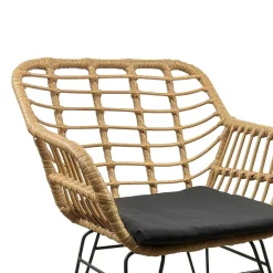 Wohnen Garten Armlehnstühle aus Kunstrattan - Kolage (2er Set)