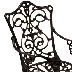 Wohnen Vintage Möbel|Korbmöbel*Garten Armlehnstuhl aus Alu Guss - Diomede