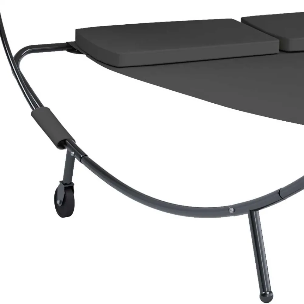 Wohnen Schwarze Möbel|Graue Möbel*Garten Doppelliege mit Sonnendach - Jokna