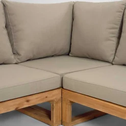 Wohnen Jugend-Sitzgruppen*Garten Ecksofa & Tisch aus Akazie - Captino (zweiteilig)