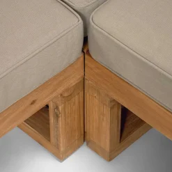 Wohnen Jugend-Sitzgruppen*Garten Ecksofa & Tisch aus Akazie - Captino (zweiteilig)