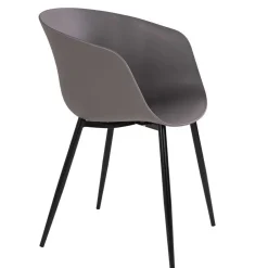 Wohnen Schwarze Möbel|Balkonmöbel*Garten Essgruppe mit Holztisch - Waronka (siebenteilig)