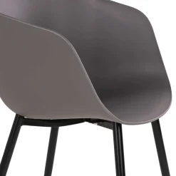 Wohnen Schwarze Möbel|Balkonmöbel*Garten Essgruppe mit Holztisch - Waronka (siebenteilig)