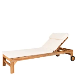 Wohnen Garten Holzliege mit zwei Rädern - Senvelita