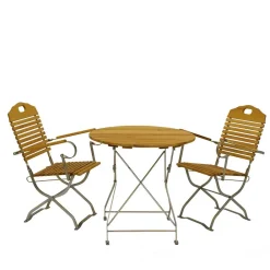 Wohnen Balkonmöbel|Terrassenmöbel*Garten Klapptisch & 2 Klappstühle - National (dreiteilig)