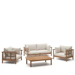 Wohnen Garten Lounge Sitzgruppe Set - Perconia (vierteilig)