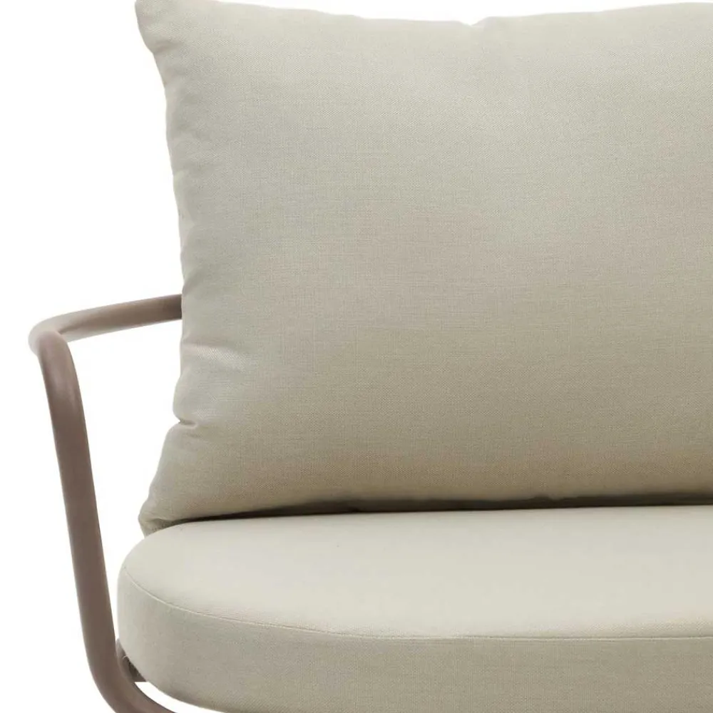 Wohnen Garten Lounge-Sessel in Flieder aus Metall - Azalao