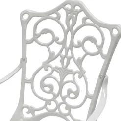 Wohnen Vintage Möbel|Korbmöbel*Garten Metallstuhl aus Aluminium in Weiß - Castania