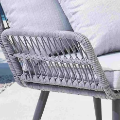 Wohnen Garten Sitzegruppe aus Kunstrattan - Tocella (vierteilig)