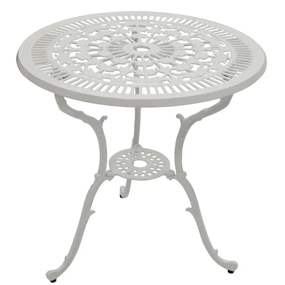 Wohnen Garten Sitzgruppe aus Alu in Weiß - Monique (fünfteilig)