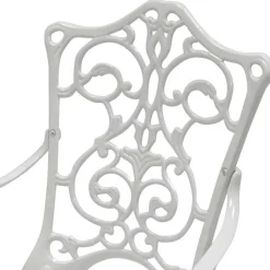 Wohnen Garten Sitzgruppe aus Alu in Weiß - Monique (fünfteilig)