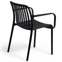 Wohnen Garten Stapelstühle in Schwarz - Emonila (4er Set)