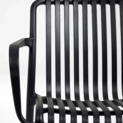 Wohnen Garten Stapelstühle in Schwarz - Emonila (4er Set)