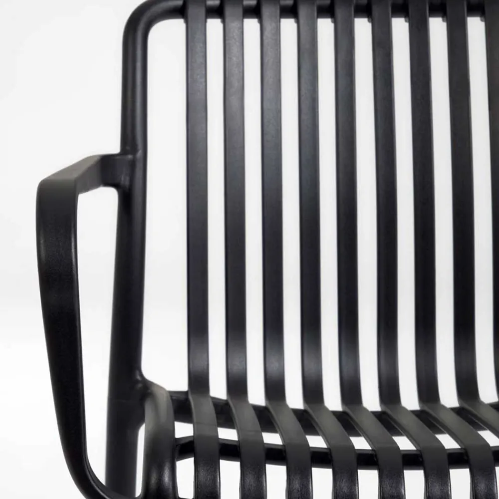 Wohnen Garten Stapelstühle in Schwarz - Emonila (4er Set)