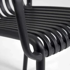 Wohnen Garten Stapelstühle in Schwarz - Emonila (4er Set)