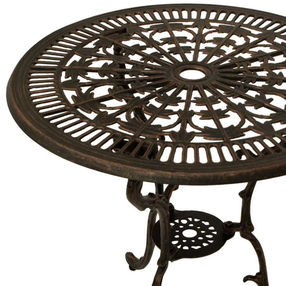 Wohnen Garten Tisch & 2 Stühle aus Alu Guss - Taifun (dreiteilig)