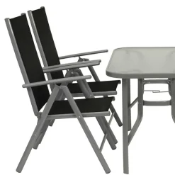 Wohnen Garten Tischgruppe aus Aluminium - Abella (fünfteilig)