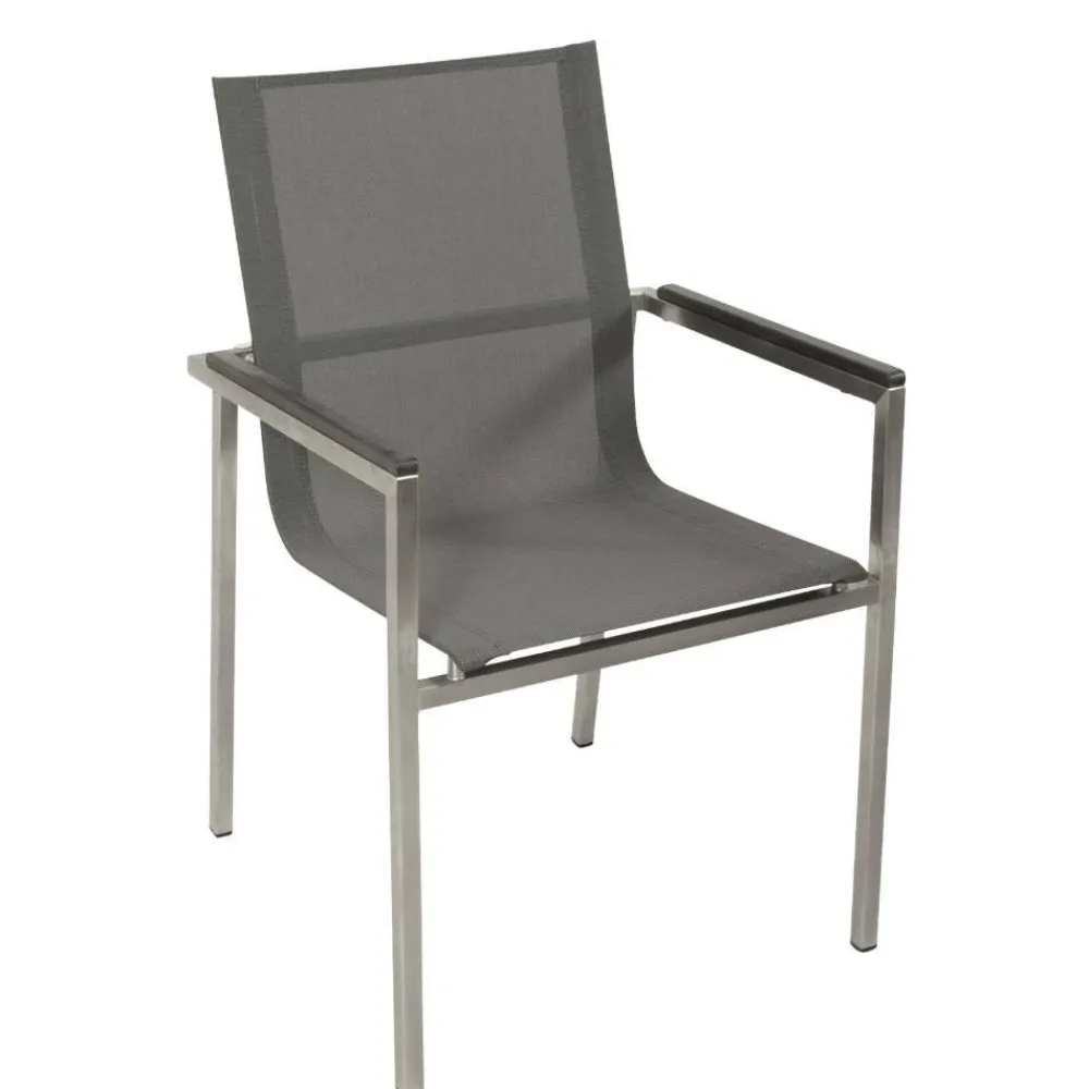 Wohnen Korbmöbel|Gartenstühle*Garten-Armlehnstühle stapelbar - Girovi (4er Set)