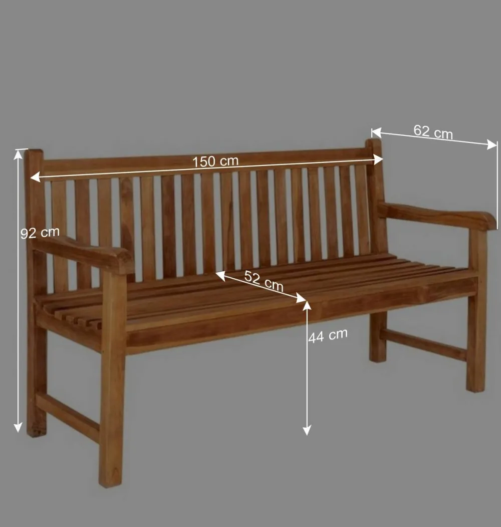 Wohnen Esszimmerbänke|Sitzbank*Gartenbank aus Teak Massivholz geölt - Stamfort
