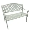 Wohnen Vintage Möbel|Gartenbänke*Gartenbank mit Armlehnen aus Aluminium - Liacantu