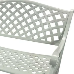 Wohnen Vintage Möbel|Gartenbänke*Gartenbank mit Armlehnen aus Aluminium - Liacantu