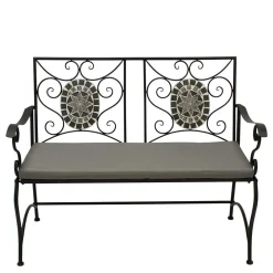 Wohnen Retro Möbel|Gartenbänke*Gartenbank mit Mosaik aus Keramik - Tasmania