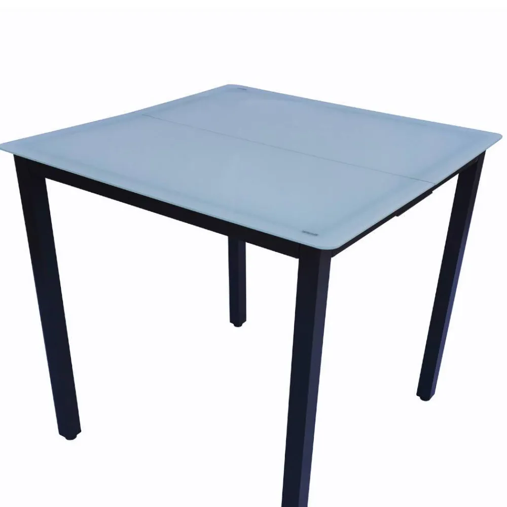 Wohnen Garten-Glastisch mit matter Tischplatte - Antiq