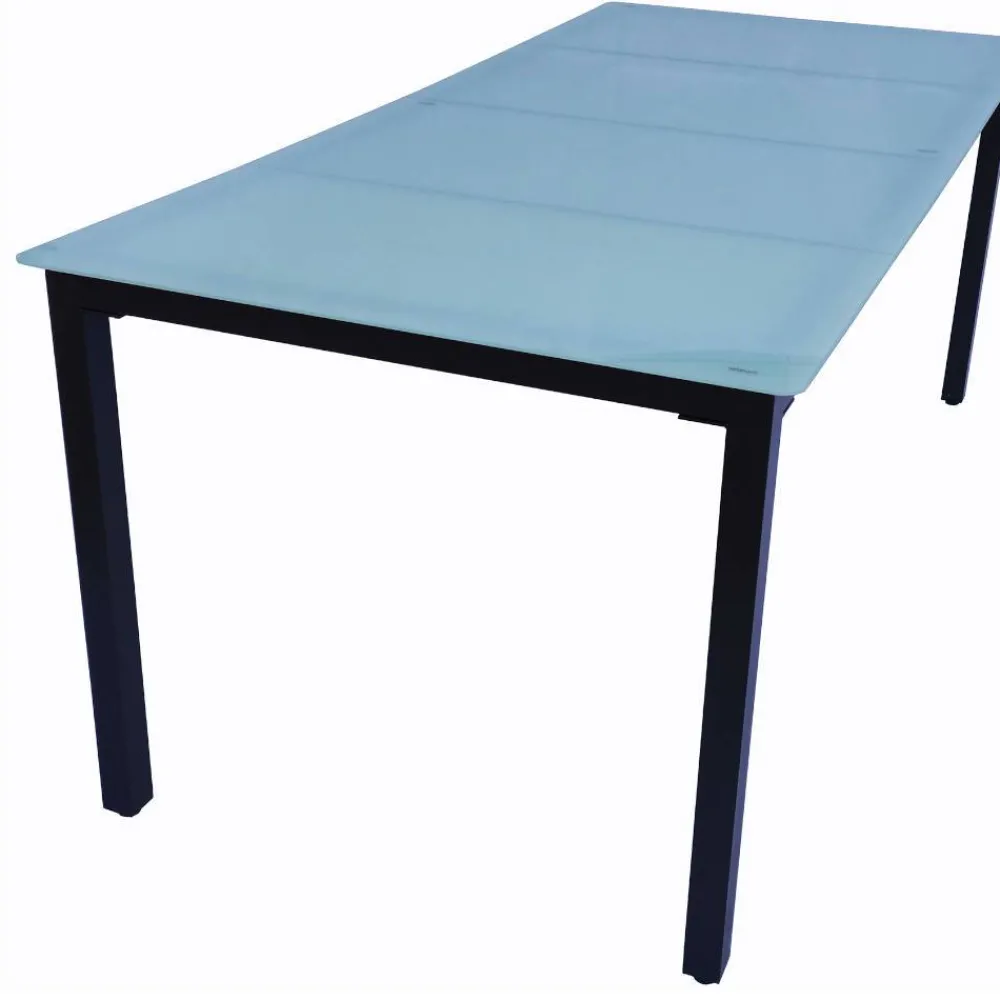 Wohnen Garten-Glastisch mit matter Tischplatte - Antiq