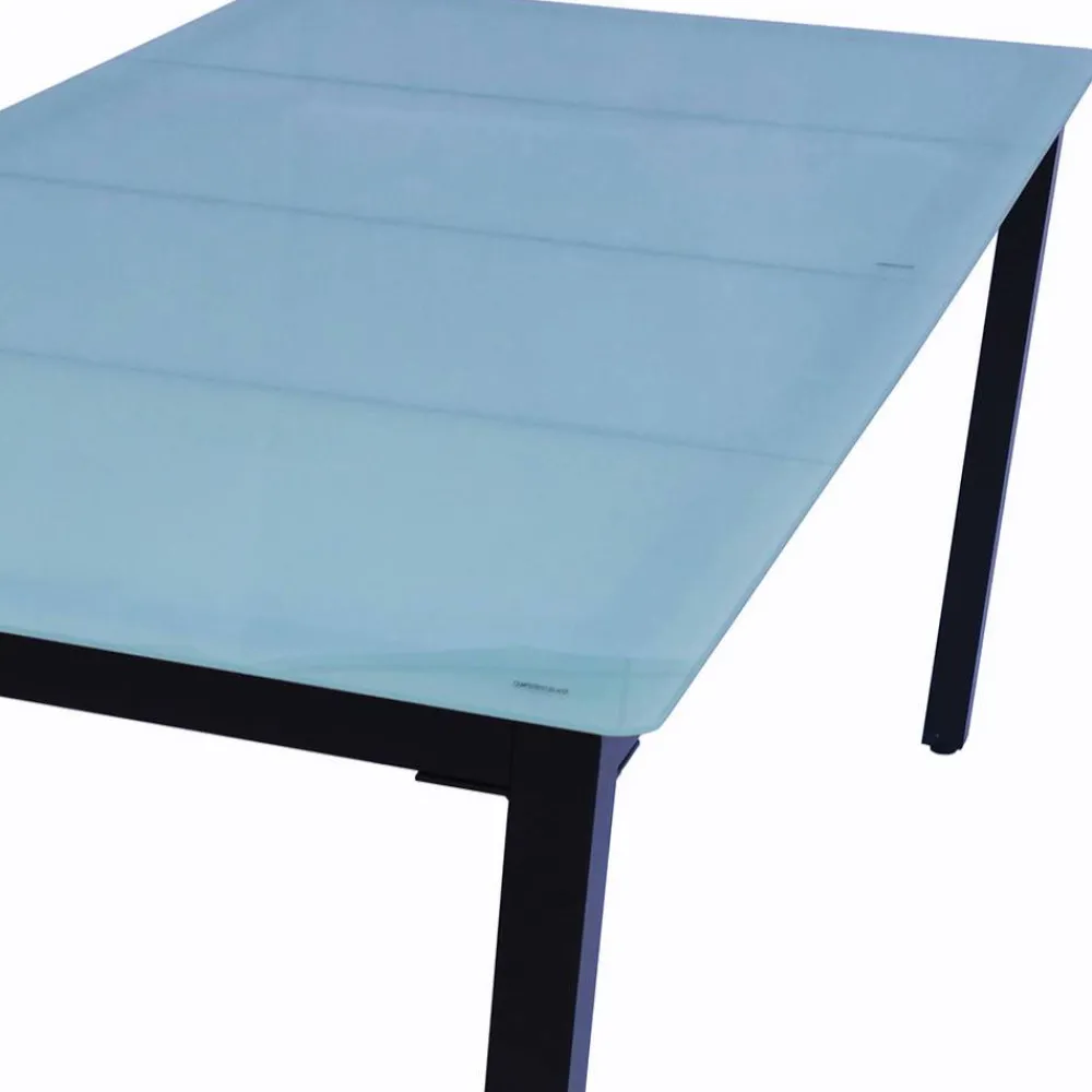 Wohnen Garten-Glastisch mit matter Tischplatte - Antiq