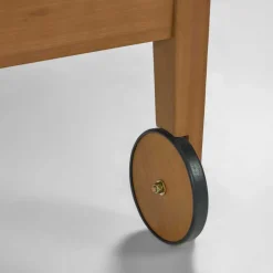 Wohnen Gartenliege auf Rollen aus Eukalyptusholz - Promo