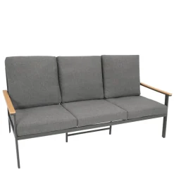 Wohnen Graue Möbel|Balkonmöbel*Gartenlounge Kombination modern - Tangora (vierteilig)