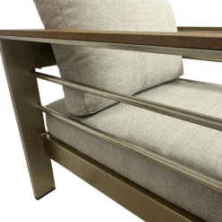 Wohnen Metall-Gartenmöbel|Sitzgruppe*Gartenlounge Kombination aus Aluminium - Sirenna (vierteilig)