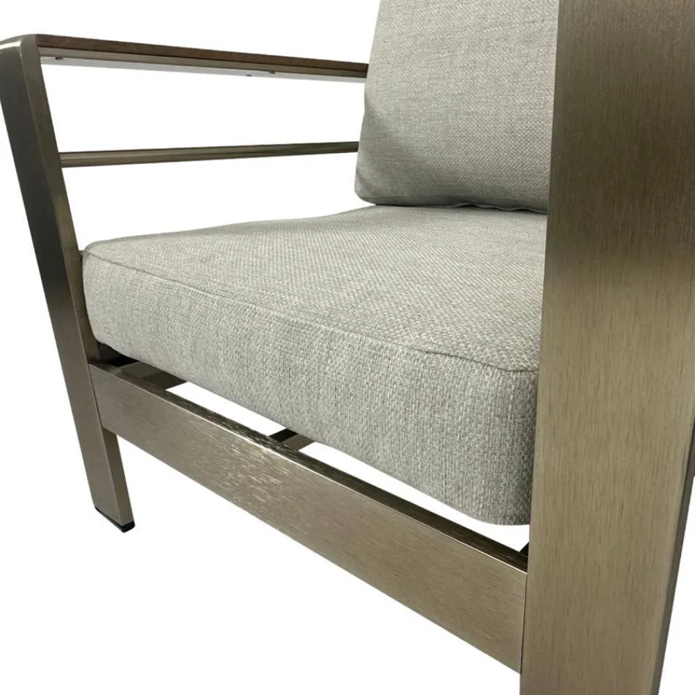 Wohnen Metall-Gartenmöbel|Sitzgruppe*Gartenlounge Kombination aus Aluminium - Sirenna (vierteilig)