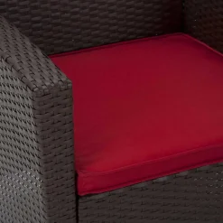 Wohnen Gartenmöbel Set in Dunkelbraun - Tioroda (vierteilig)