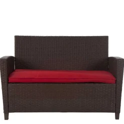 Wohnen Gartenmöbel Set in Dunkelbraun - Tioroda (vierteilig)