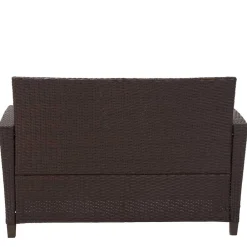 Wohnen Gartenmöbel Set in Dunkelbraun - Tioroda (vierteilig)