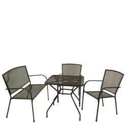 Wohnen Sitzgruppe|Balkonmöbel*Gartenmöbel Set mit Bank - Calisian (vierteilig)