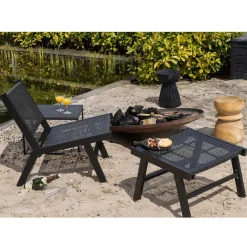 Wohnen Gartensessel ohne Armlehnen in Schwarz - Saragoza