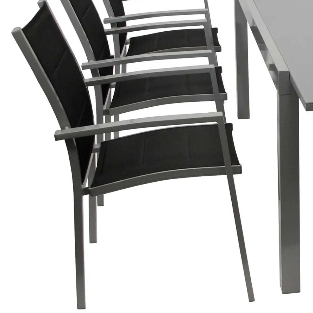 Wohnen Gartensitzgruppe mit sechs Sitzplätzen - Capo (siebenteilig)