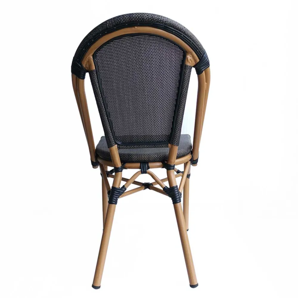 Wohnen Gartenstühle aus Webstoff Schwarzbraun - Phantom (2er Set)