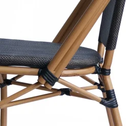 Wohnen Gartenstühle aus Webstoff Schwarzbraun - Phantom (2er Set)