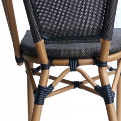 Wohnen Gartenstühle aus Webstoff Schwarzbraun - Phantom (2er Set)