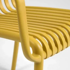Wohnen Gartenstühle in Gelb mit Armlehnen - Laspezia (4er Set)