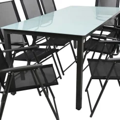 Wohnen Gartentisch & 8 Stühle Set - Loytami (neunteilig)