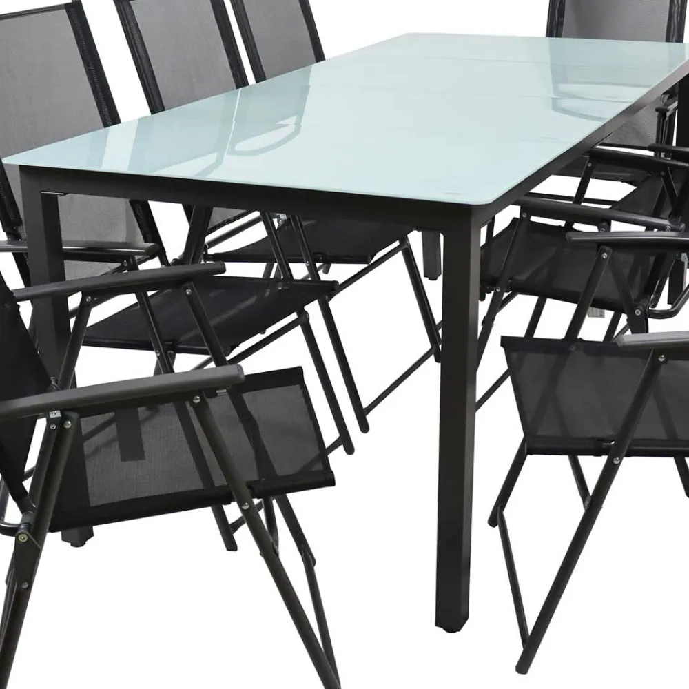 Wohnen Gartentisch & 8 Stühle Set - Loytami (neunteilig)