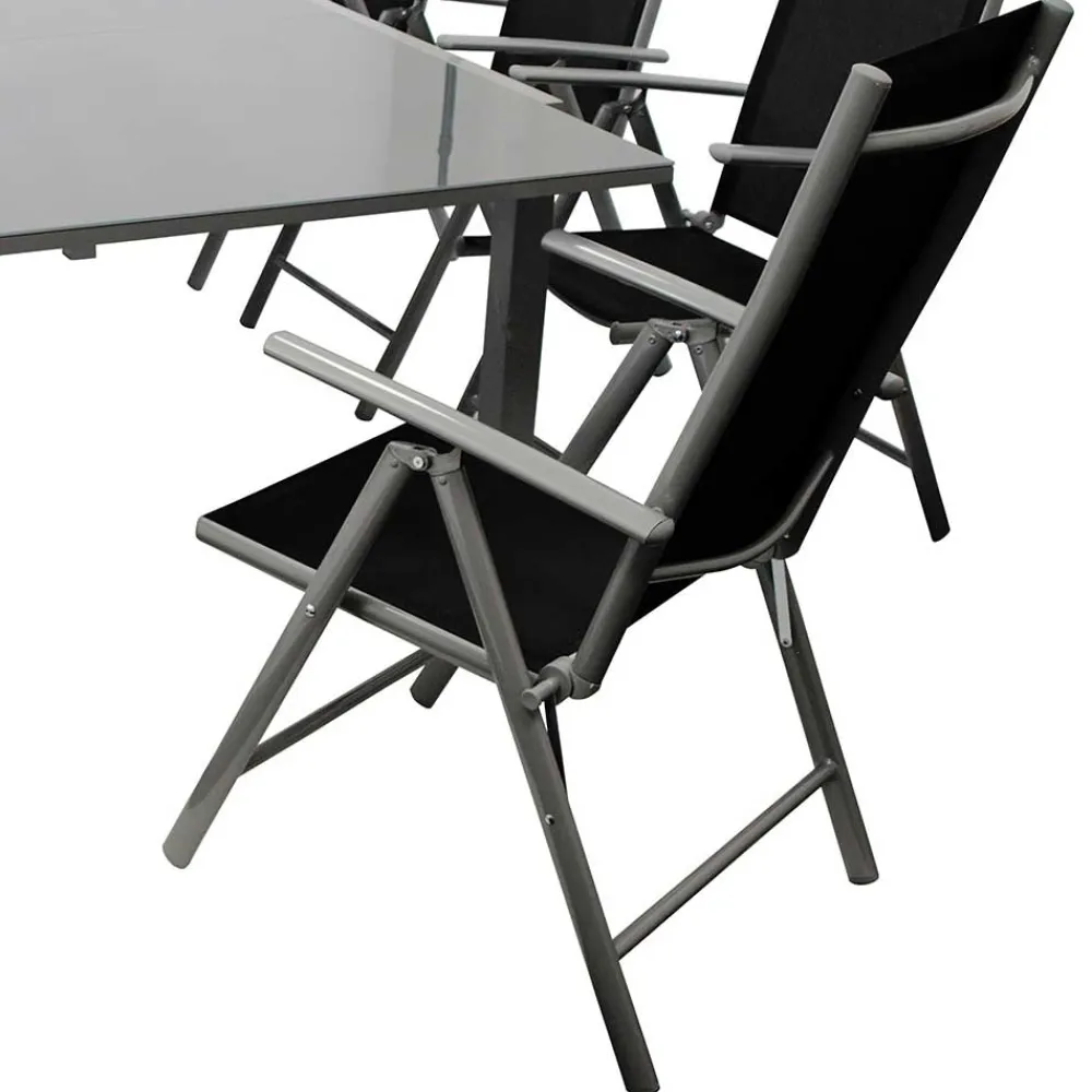 Wohnen Gartentisch & acht Klappsessel - Olividos (neunteilig)